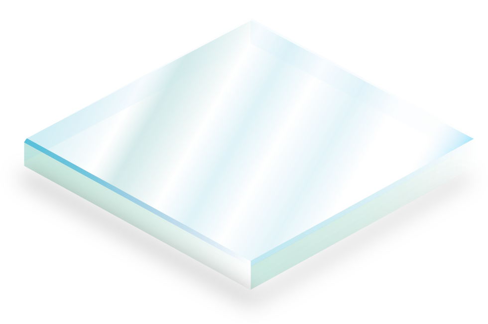 Low-iron (crystal clear)-toughened